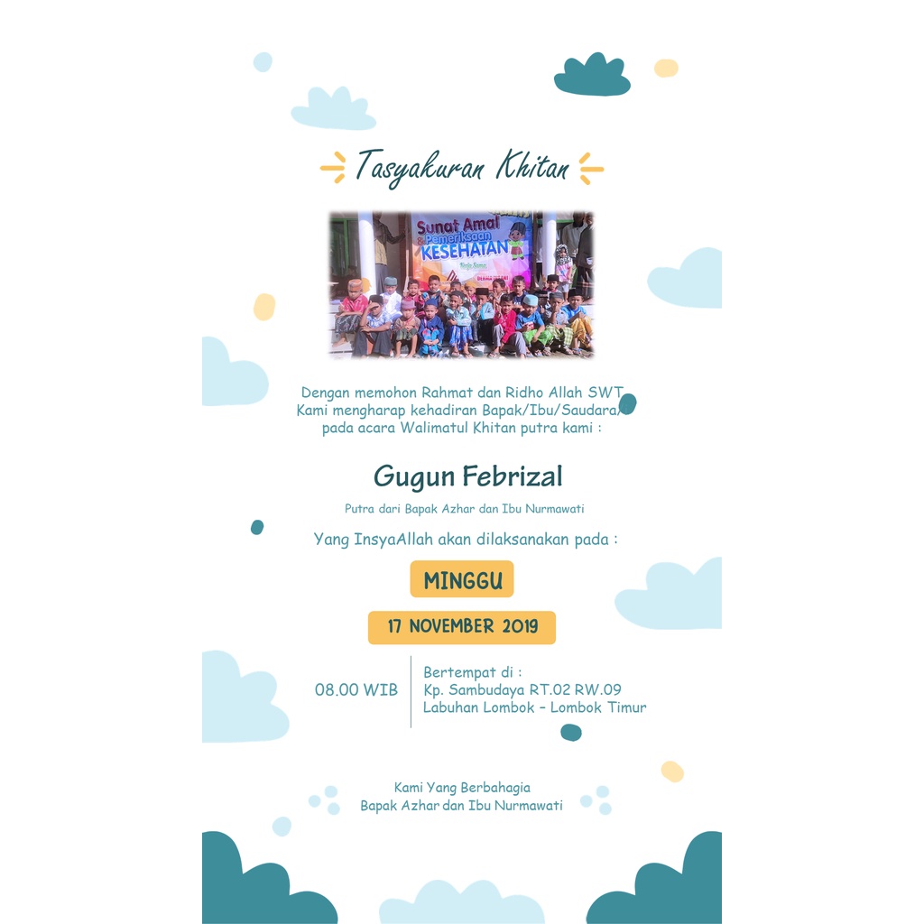 Jual Video Undangan Walimatul Aqiqah/Tasmiyah ( A3 ) | Shopee Indonesia