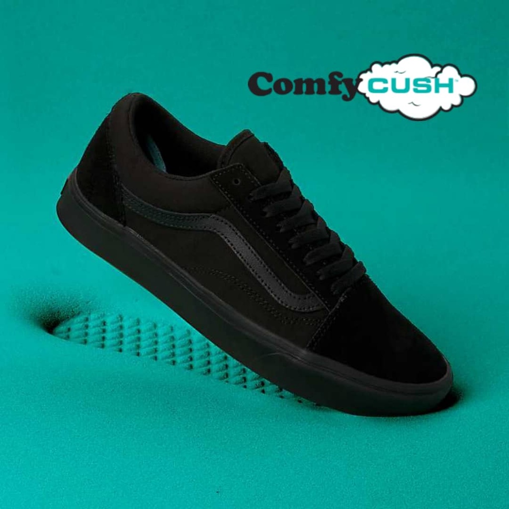 Jual VANS OLD SKOOL COMFYCUSH BLACK BLACK ORIGINAL Shopee Indonesia