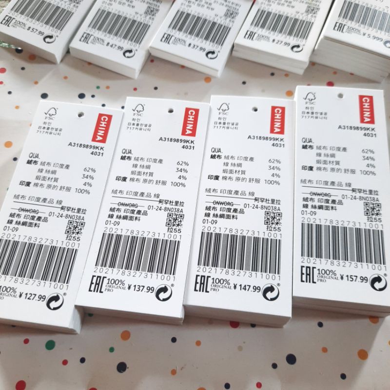 Jual hangtag label produk BONUS TALI hangstag name tag price Preloved ...