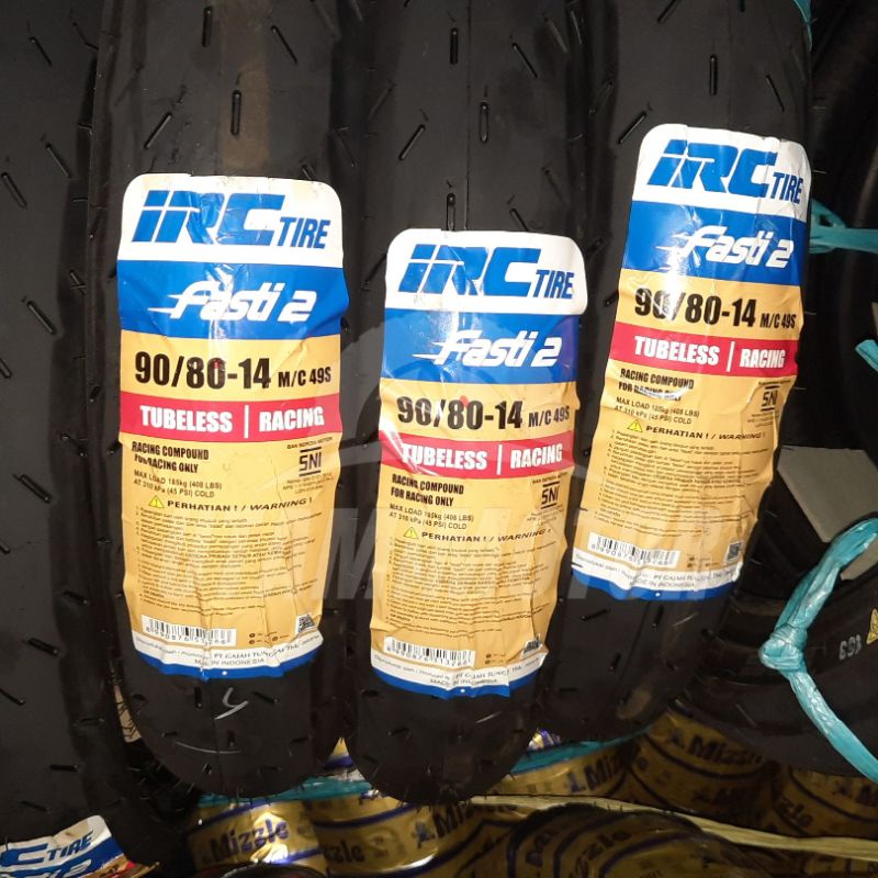 Jual BAN MOTOR IRC FASTI 2 TUBELESS RACING TIRE SOFT COMPOUND BAN BALAP ...