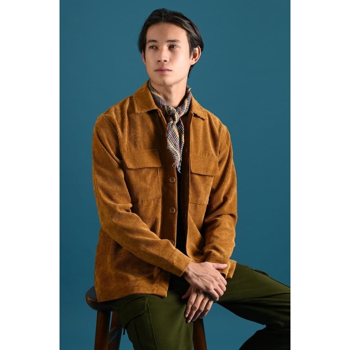 Jual BERMUTU JAKET PREPP STUDIO CORDUROY OVERSHIRT JACKET LIGHT BROWN ...