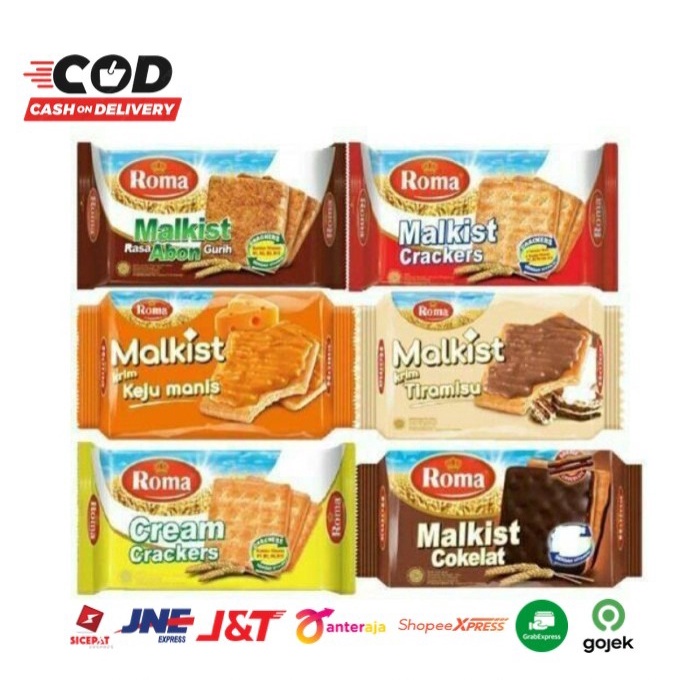 Jual ( BERKAH ) ROMA MALKIST Biskuit Biscuit All Varian Rasa Cream