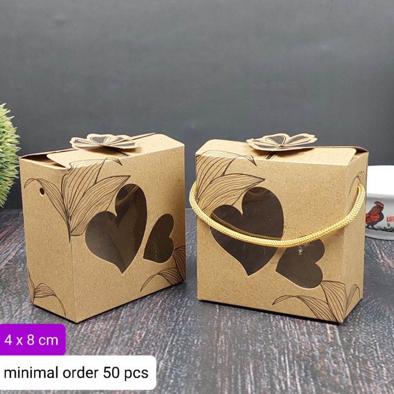 Jual 50 Pcs, Box Coklat 4 x 8 cm/ Box Kraft Kemasan Mangkok Ayam, dll ...