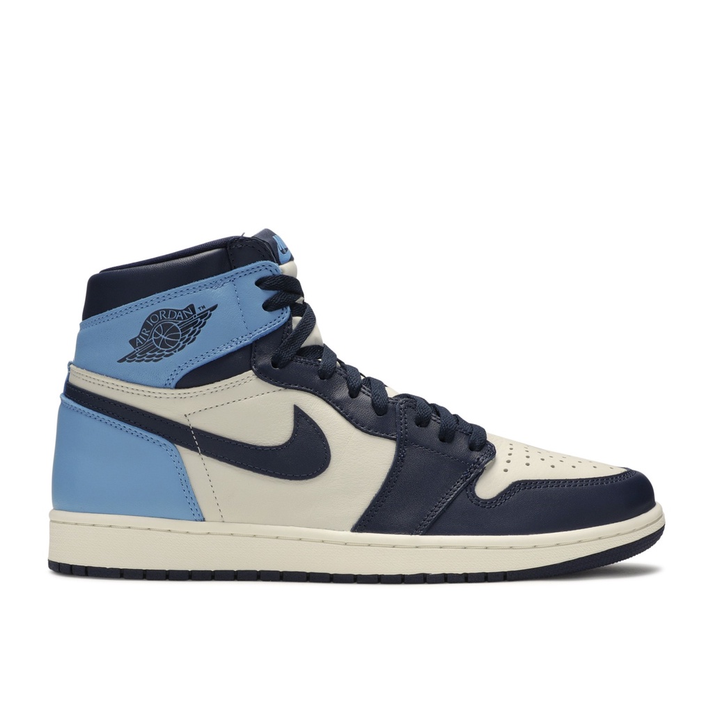 sail obsidian university blue jordan 1