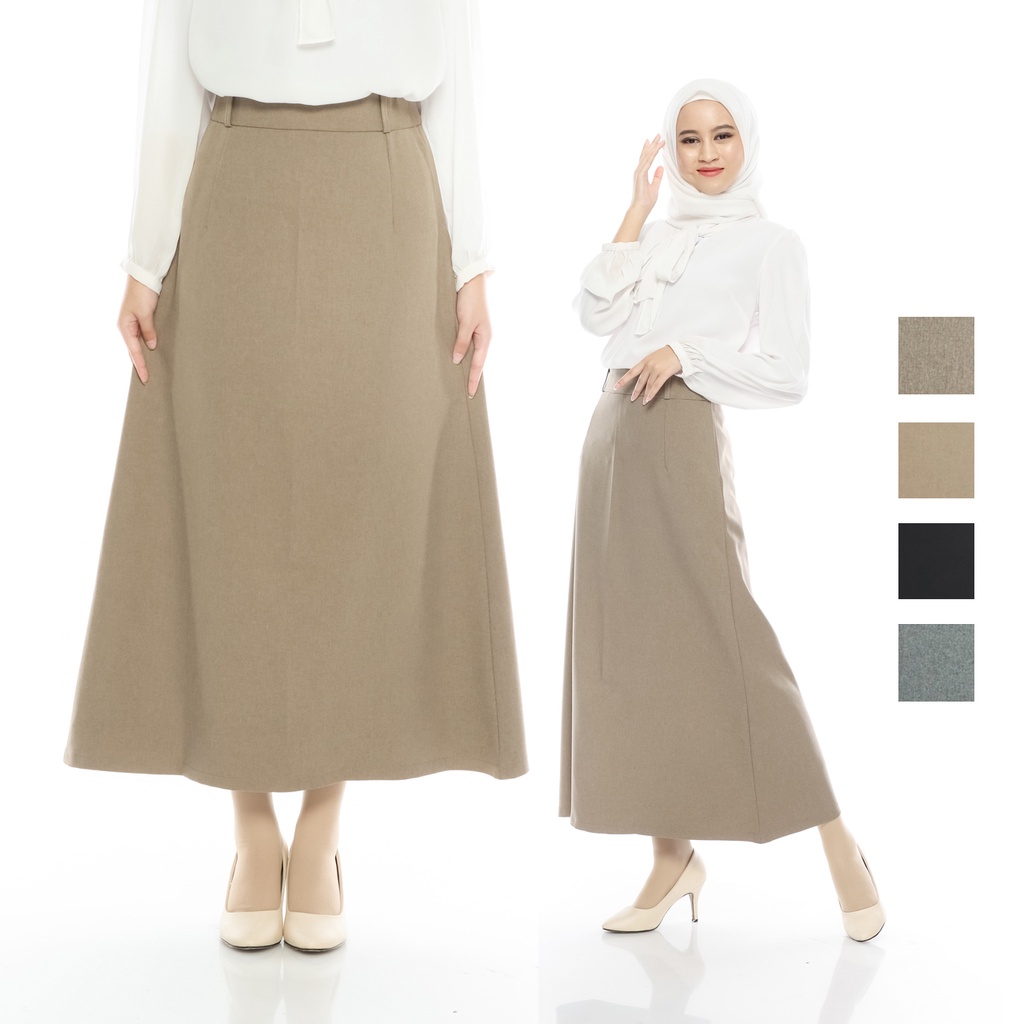 Jual BISA TUKAR SIZE - VIOLA Rok Basic Wanita Formal Standar Bisnis ...