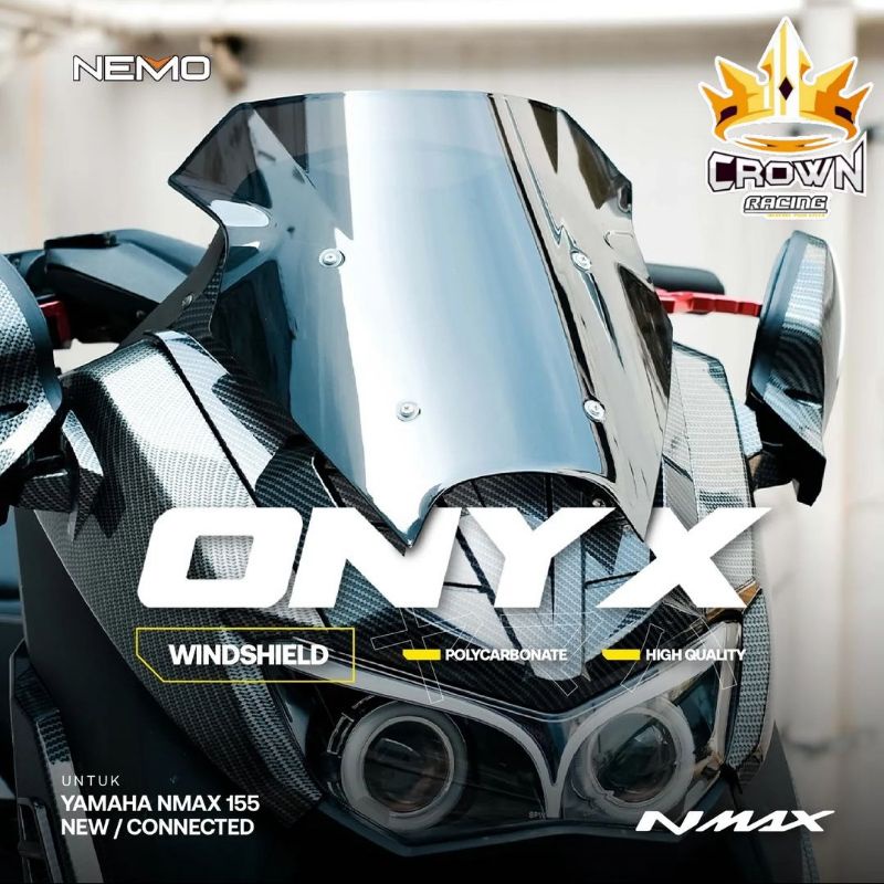 Jual Windshield Visor Nemo Tipe Onyx Yamaha All New Nmax 155 | Shopee ...