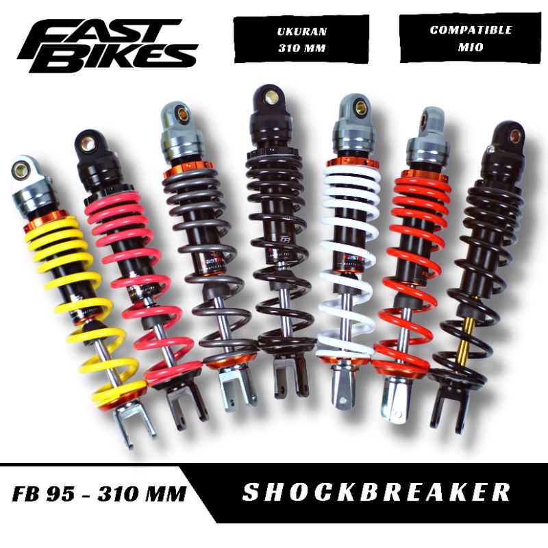 Jual Shock Shockbreaker Matic Non Tabung Fast Bikes Ukuran 310mm 330mm ...