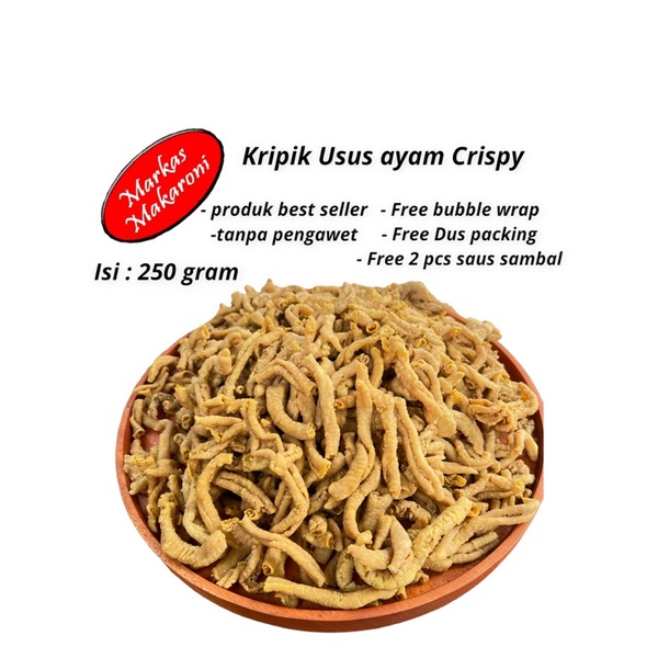 Jual Kripik Usus Ayam Crispy Original 250gr Shopee Indonesia