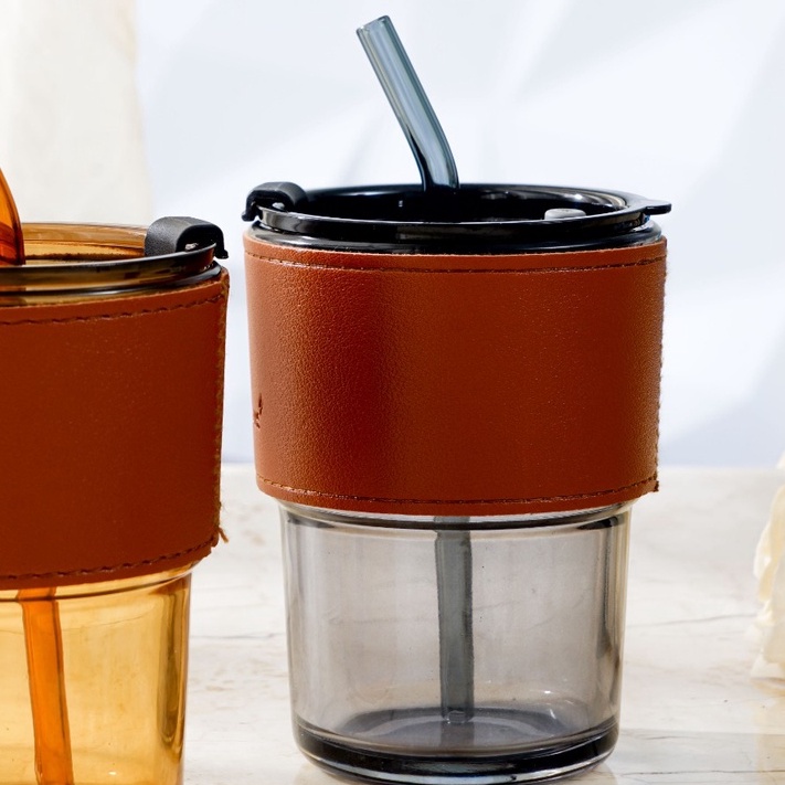 Jual Pero Gelas Kopi Gelas Kopi Cantik Tahan Panas Dengan Sedotan
