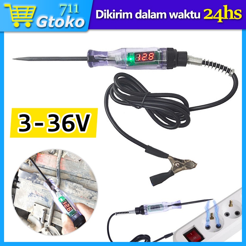 Jual Obeng Testpen Dc Display Digital Test Pen Tester Untuk Mobil Motor V V V V