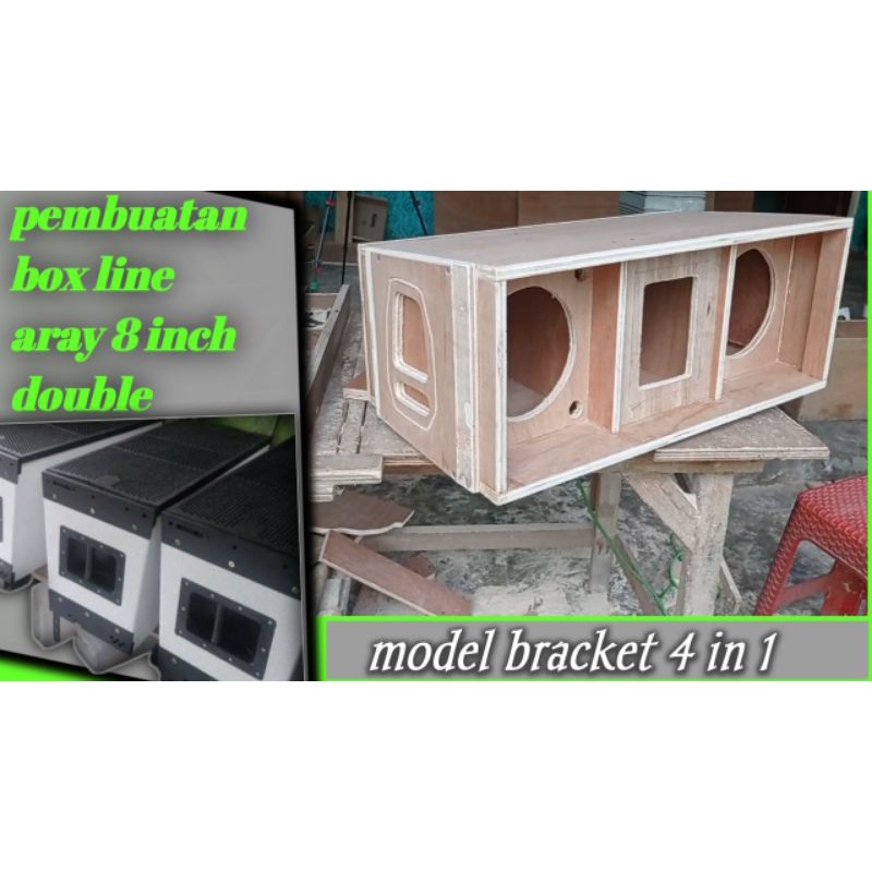 Jual box speaker model line array 8 inch double Shopee Indonesia