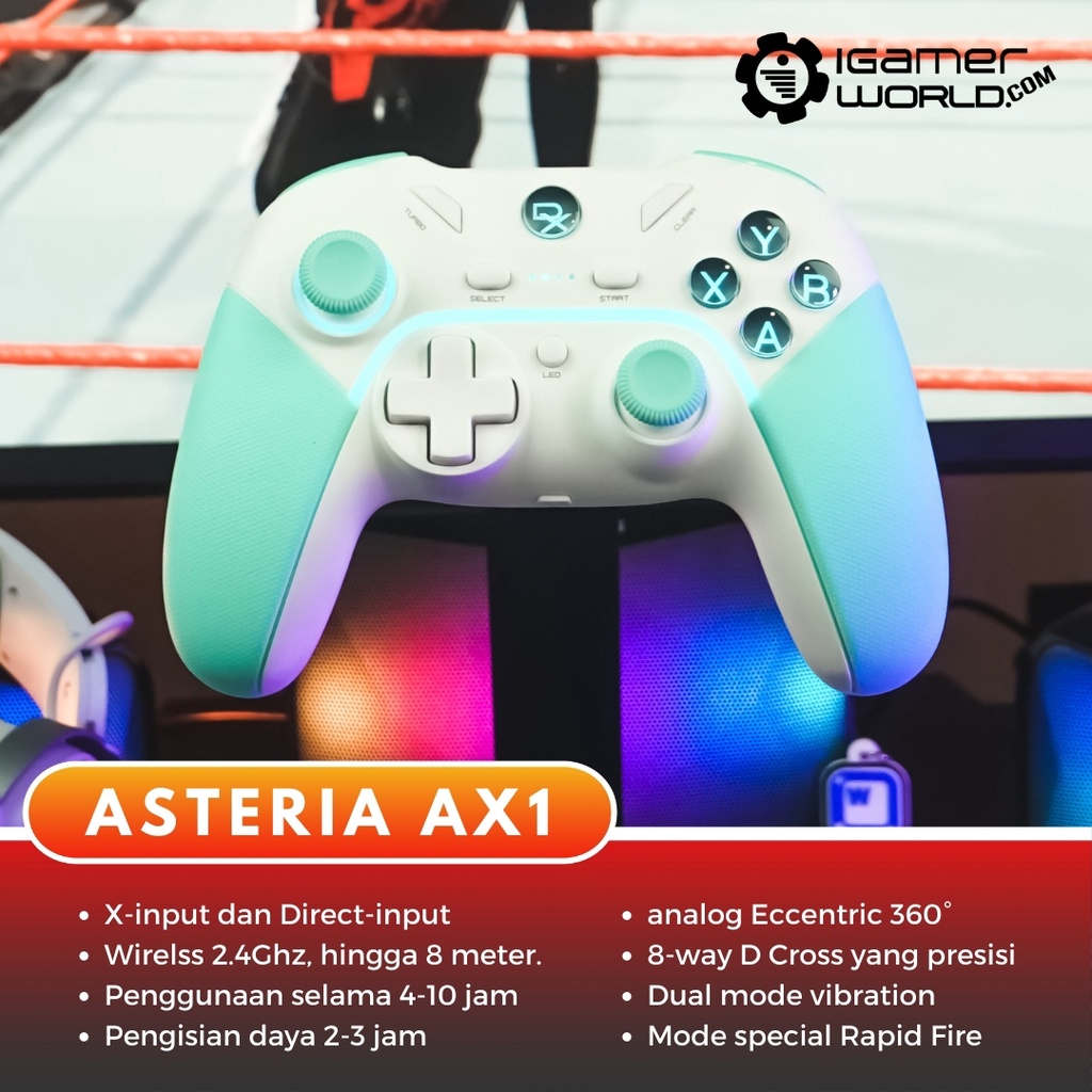 Jual Rexus Daxa Asteria Ax Ax Wireless Wired Gamepad Joystick Shopee Indonesia