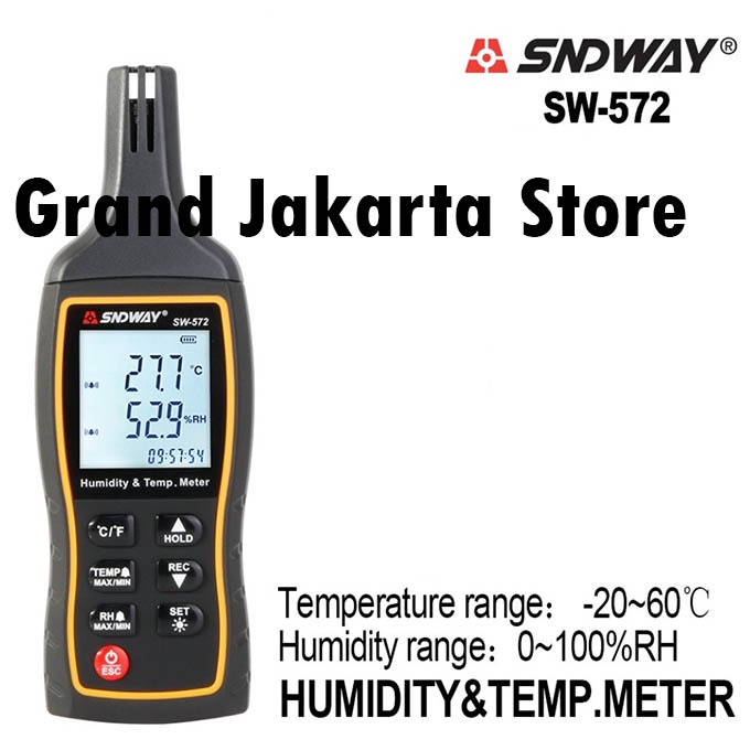 Jual Humidity Temperature Meter SNDWAY SW-572 Thermometer Hygrometer ...