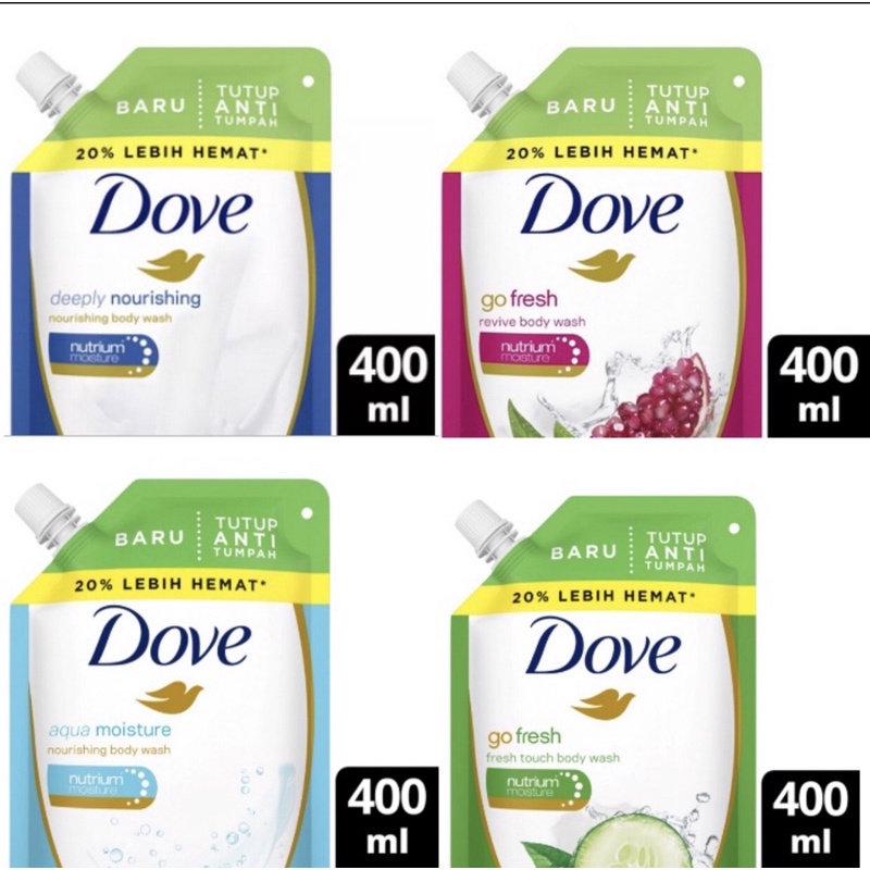 Jual Dove Body Wash Sabun Cair 400 ml ( 4 Varian ) Shopee Indonesia
