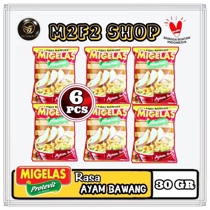 Jual Migelas Protevit Mi Seduh Kuah Rasa Ayam Bawang 30 Gr Kemasan 6