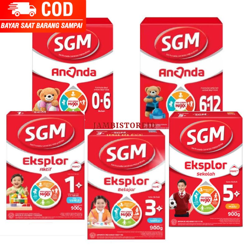 Jual (JAMBISTOREID) Susu Formula SGM All Varian Ananda 0-6 Bulan 6-12