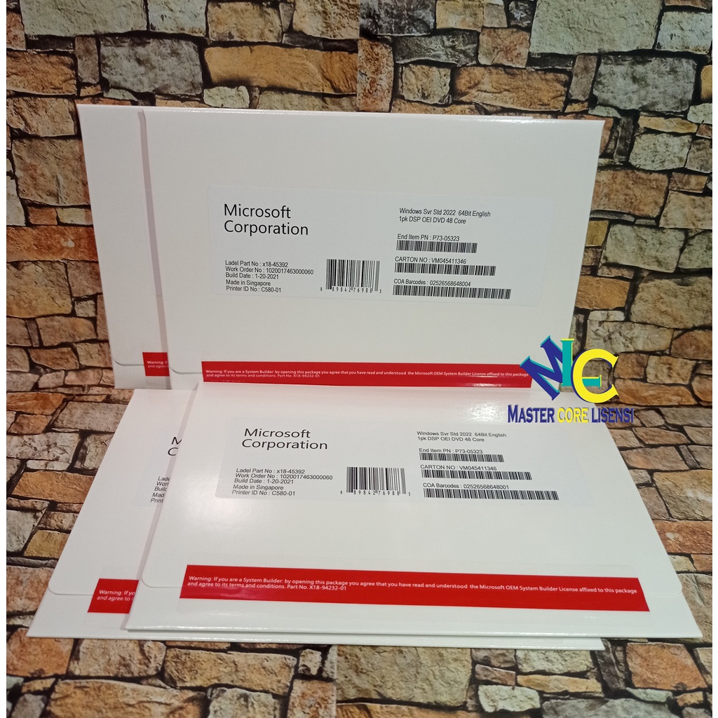 Jual Windows Server 2022 Standard - datacenter 48 Core full package ...