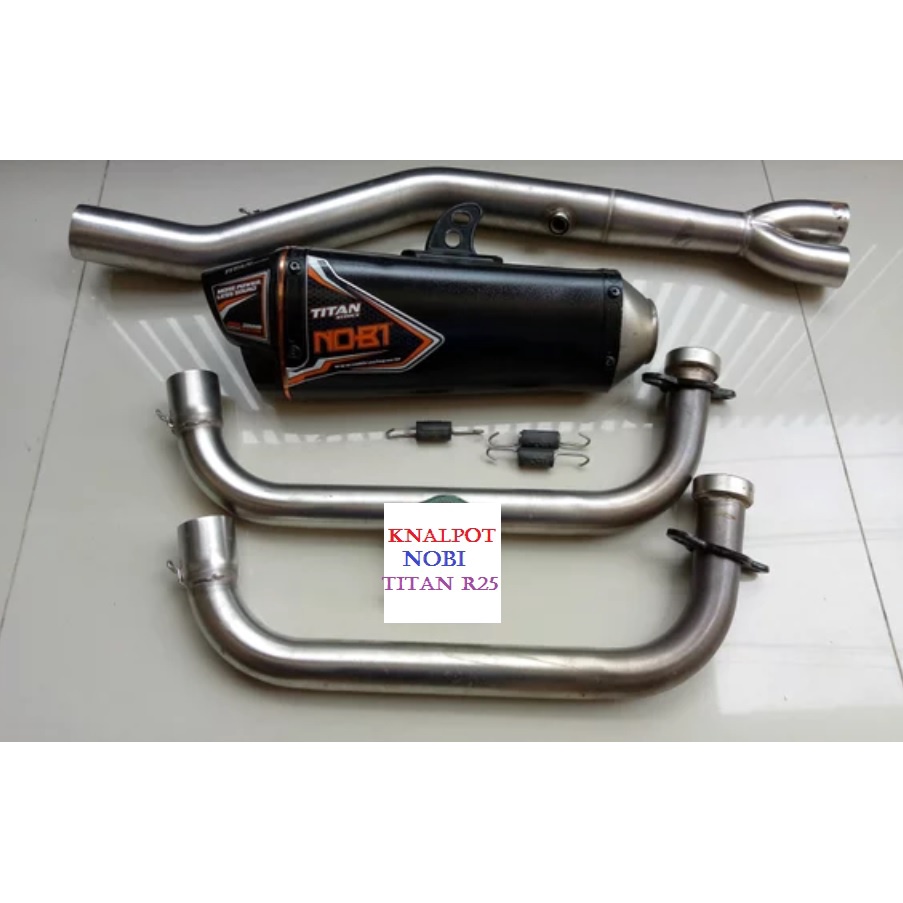 Jual knalpot nobi titan series full system yamaha r25 | Shopee Indonesia