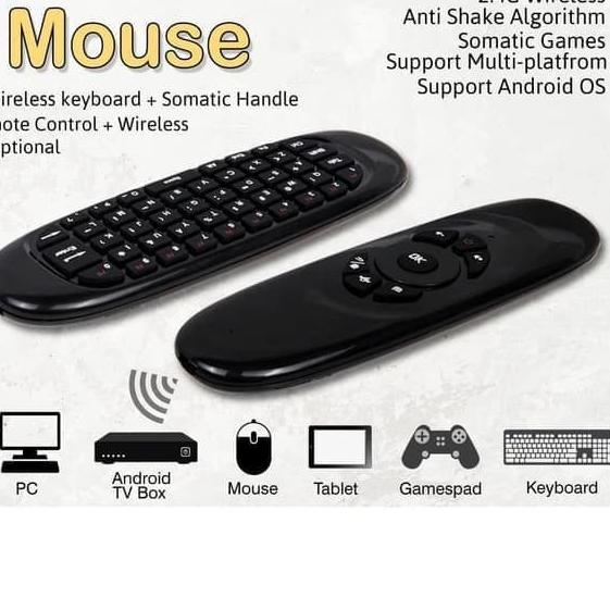 Jual Air mouse keyboard remote control wireless for android tv ...