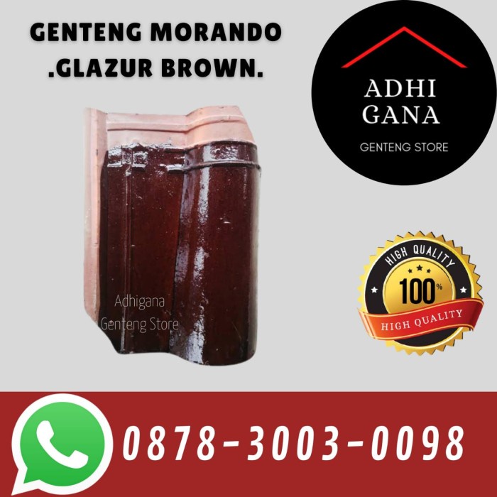 Jual Genteng Morando Glazur Brown Genteng Tradisional Murah Shopee