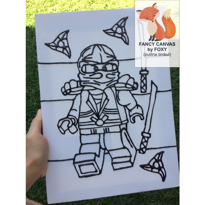 Jual kanvas lukis anak gambar NINJAGO 2 | Shopee Indonesia