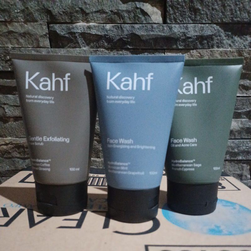 Jual KAHF Skin Energizing and Brigtening Face Wash 100ml Sabun