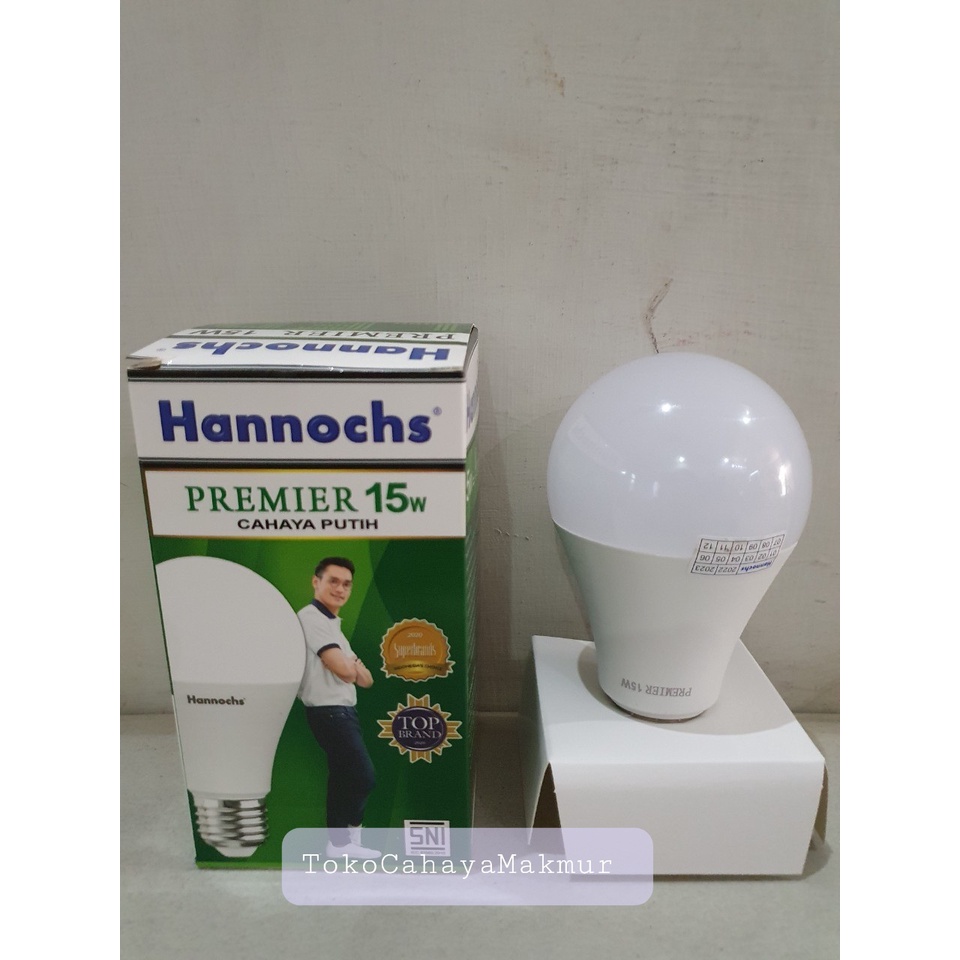 Jual Lampu Bohlam Led Premier 3w 5w 7w 9w 12w 15w Hannochs Hemat Energy