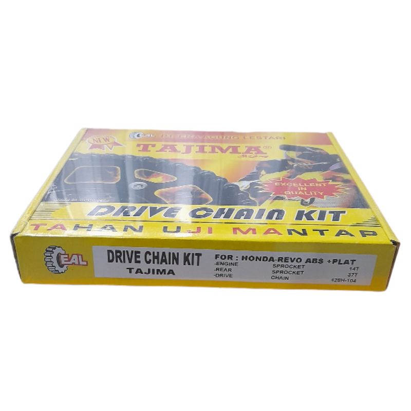 Jual rantai sepeda motor revo absolute + plat 428 tajima gear set gir ...