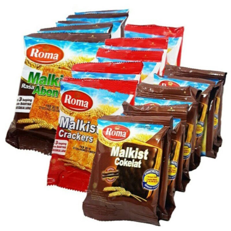 Jual Biskuit Roma Malkis Renceng isi 10 Pcs 18gr | Shopee Indonesia