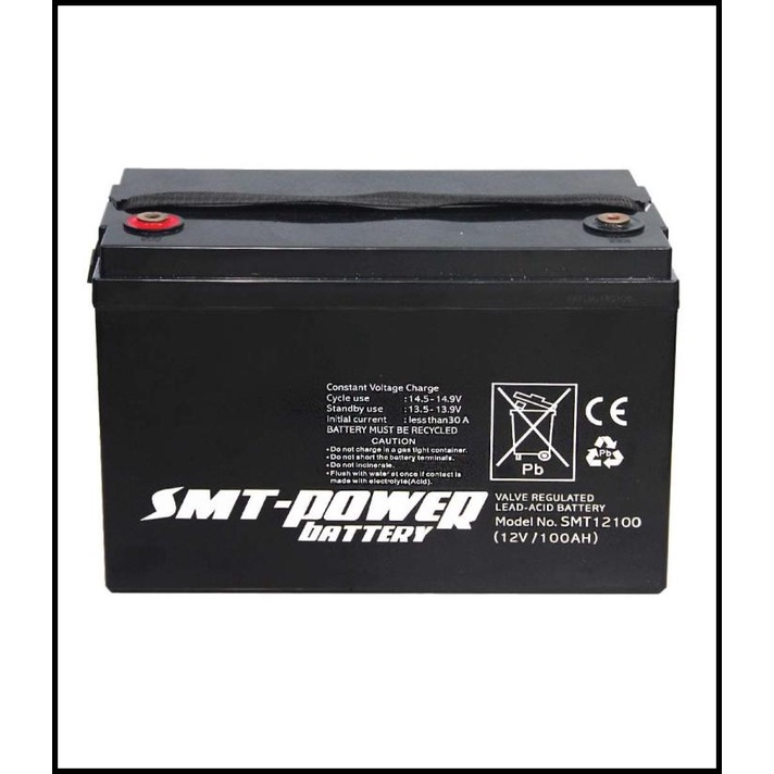 Jual Promo Battery Smt- Power / Battery Deep Cycle / Baterai Aki Kering ...