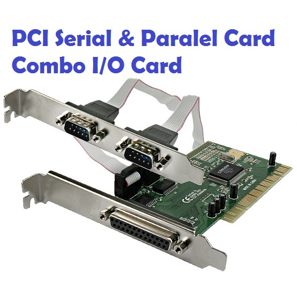 Jual PCI I/O Card (1 Parallel + 2 Serial Com) | Shopee Indonesia