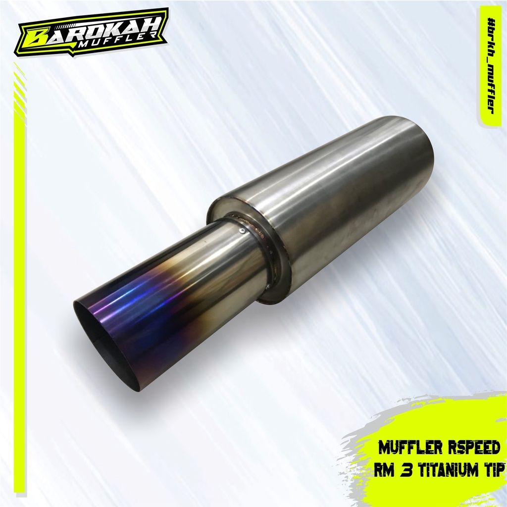 Jual Muffler Rspeed Rm3 Titanium Tip High Quality | Shopee Indonesia