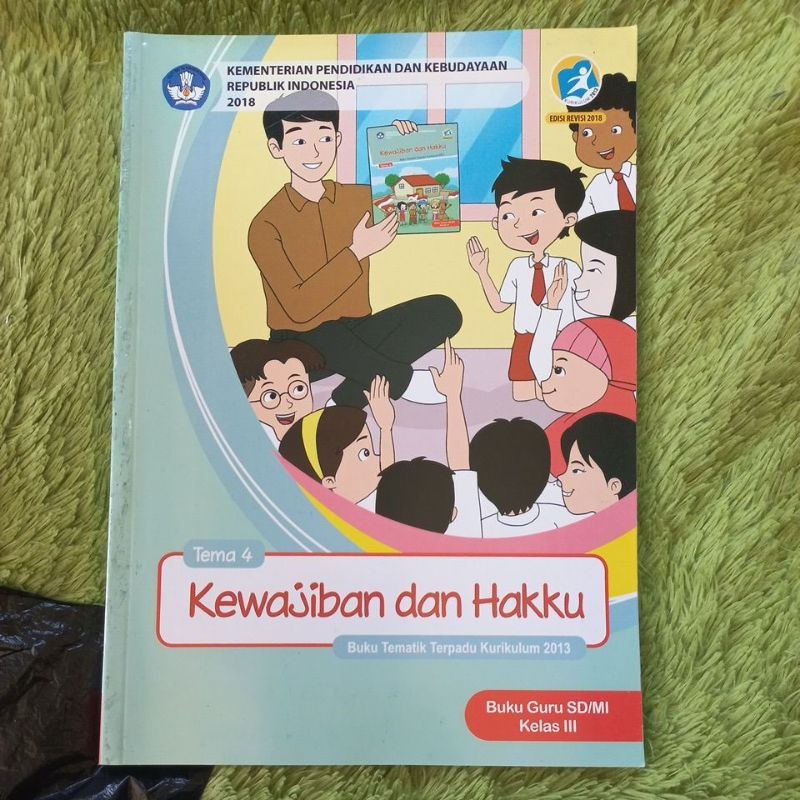 Jual Original Buku Guru Tematik Terpadu Kelas 3 Sd Tema 4 Kewajiban Dan