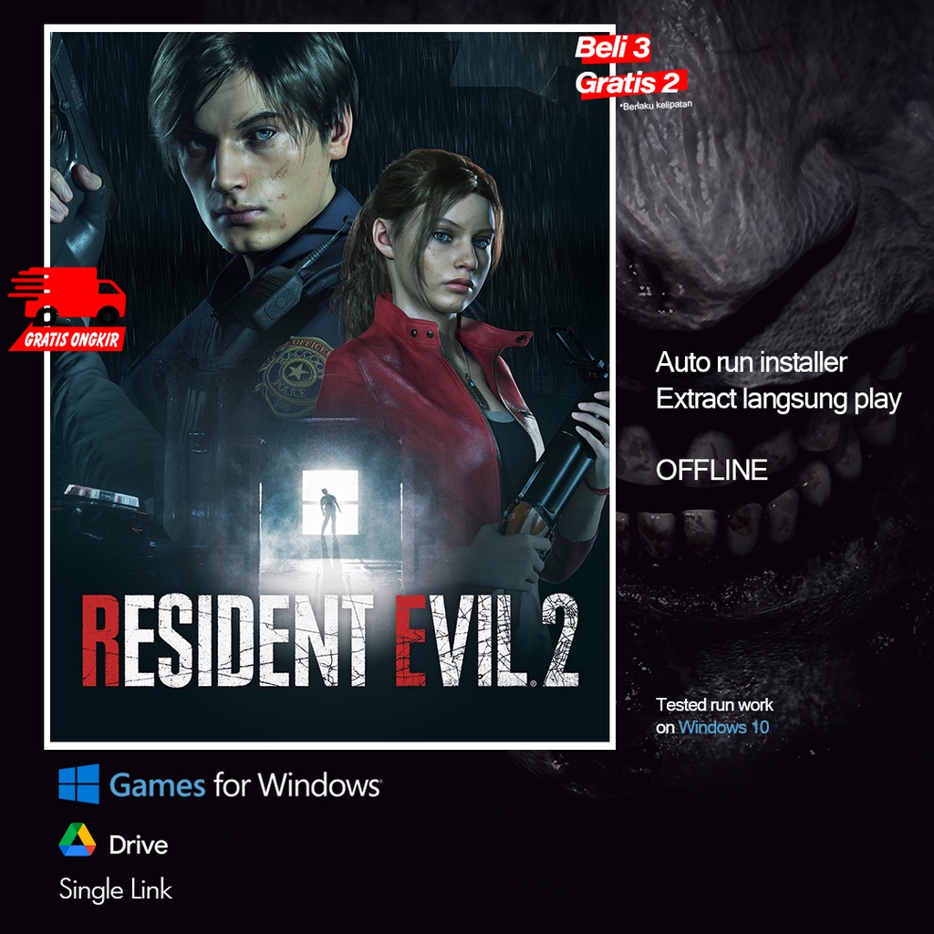 Jual Resident Evil 2 Remake Bahasa Indonesia Game PC Action Horror