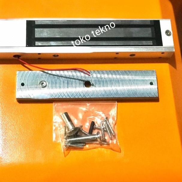 Jual Electromagnetic Lock / EM Lock 280 Kg / 600 Lbs + Sensor | Shopee ...