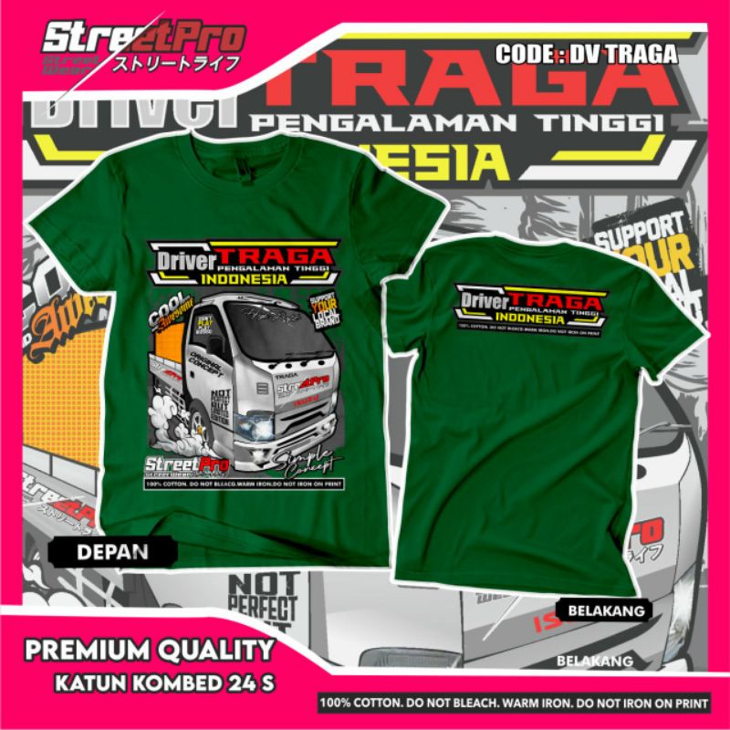 Jual ( COD ) baju kaos DRIVER TRAGA INDONESIA brand local kualitas di ...