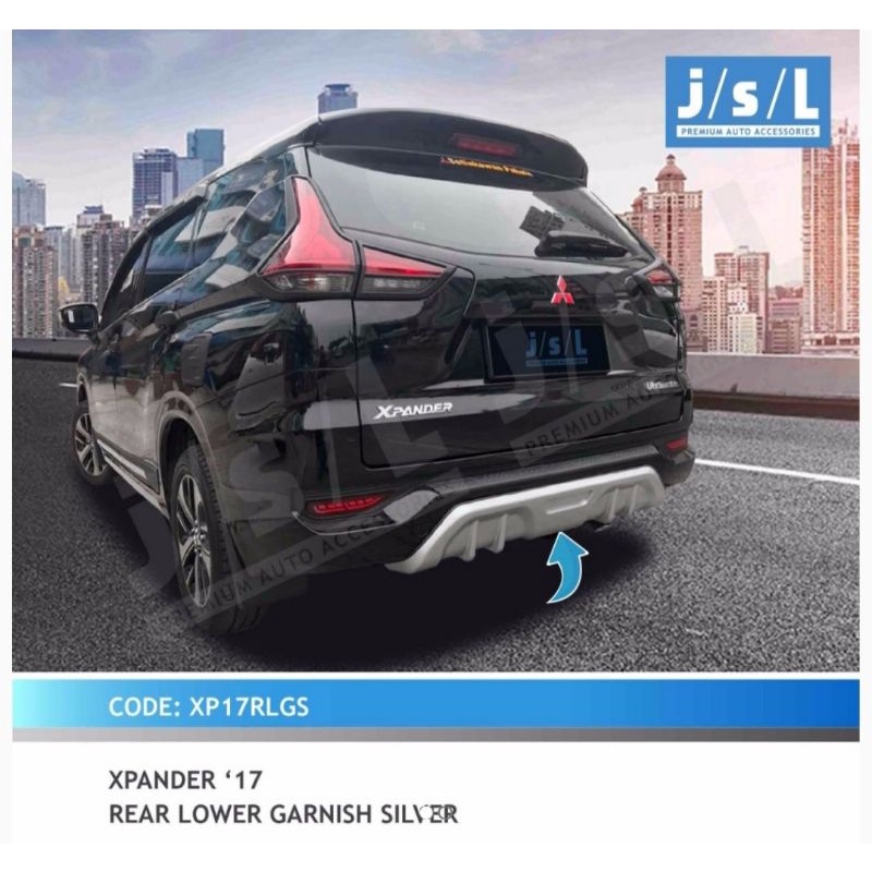 Jual Rear Lower Garnish Mitsubishi XPANDER Skid Plate Bemper Belakang ...