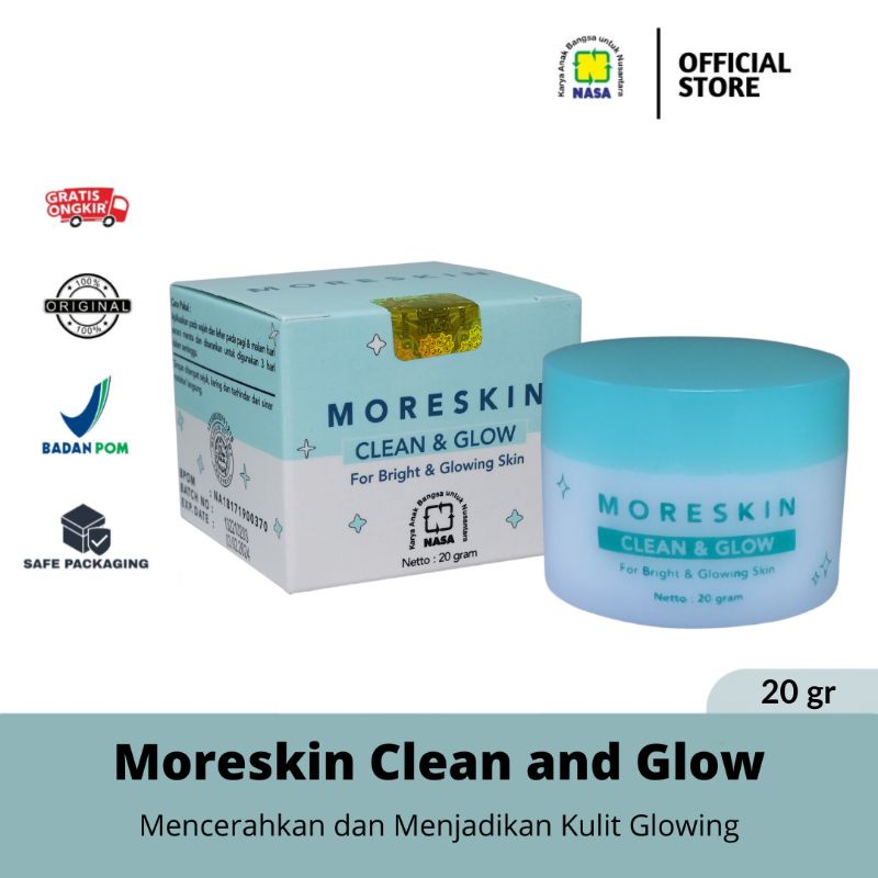Jual Moreskin Clean And Glow mempercepat peremajaan kulit, sehingga