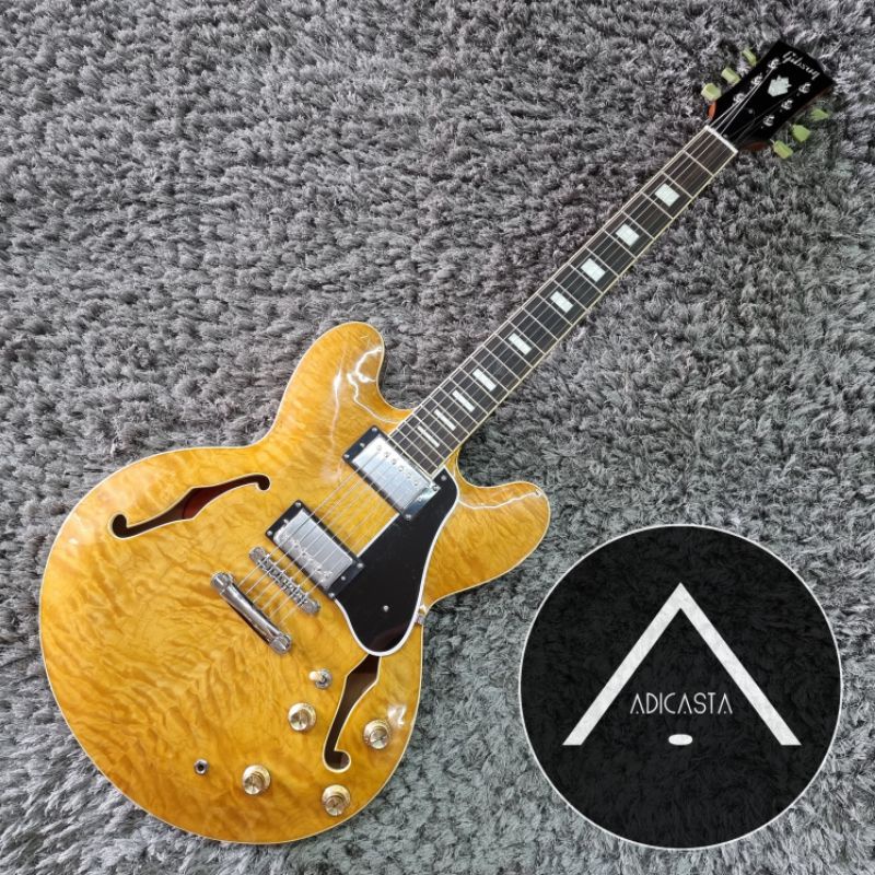 Jual Gibson ES 335 Antique Natural Custom | Shopee Indonesia