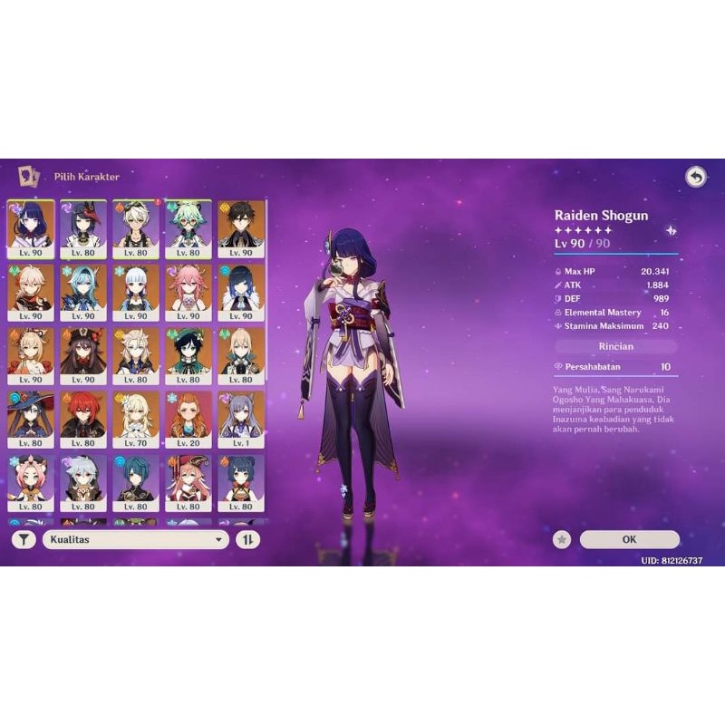 Jual Akun Genshin Impact END Game Shopee Indonesia