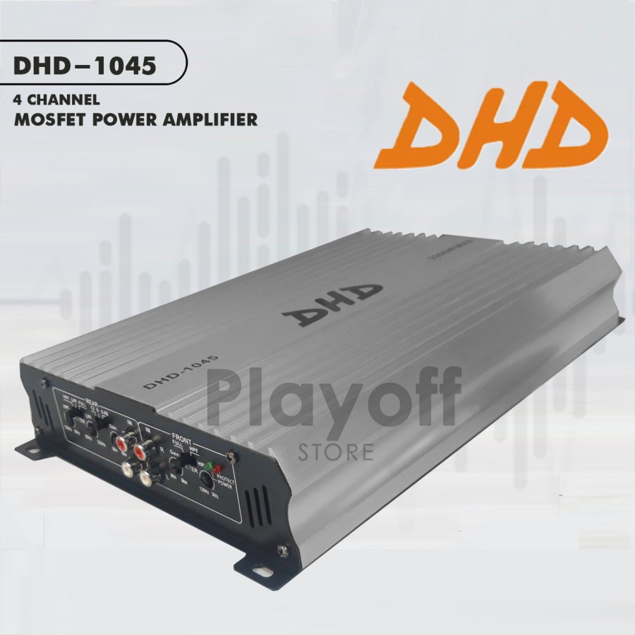 Jual Dhd Power Amplifier Channel Bass Audio Mobil Black And Silver