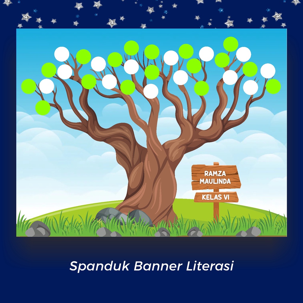 Jual Spanduk Banner Pohon Literasi Sekolah Shopee Indonesia