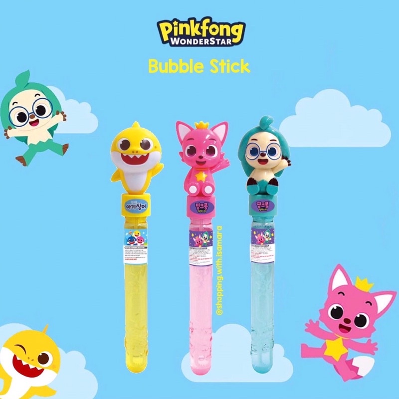 Jual Pinkfong Baby Shark Hogi Bubble Stick / mainan gelembung manual