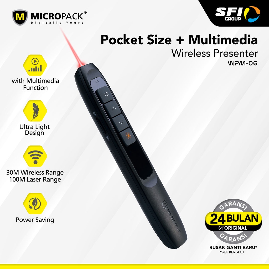 Jual Micropack Wireless Presenter Mouse (WPM06) Shopee Indonesia
