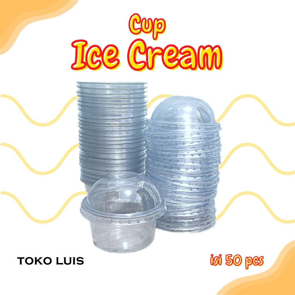 Jual Cup Ice Cream Cup Es Krim Cup Puding Tutup Bulat Isi 50 Pcs Shopee Indonesia 1797