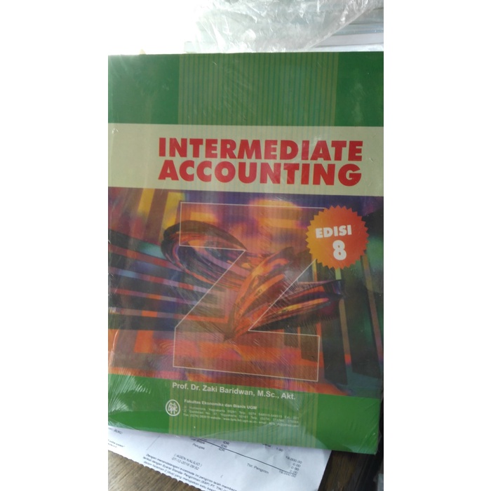 Jual Buku Intermediate Accounting Edisi 8, Prof Dr Zaki Baridwan, M.Sc ...