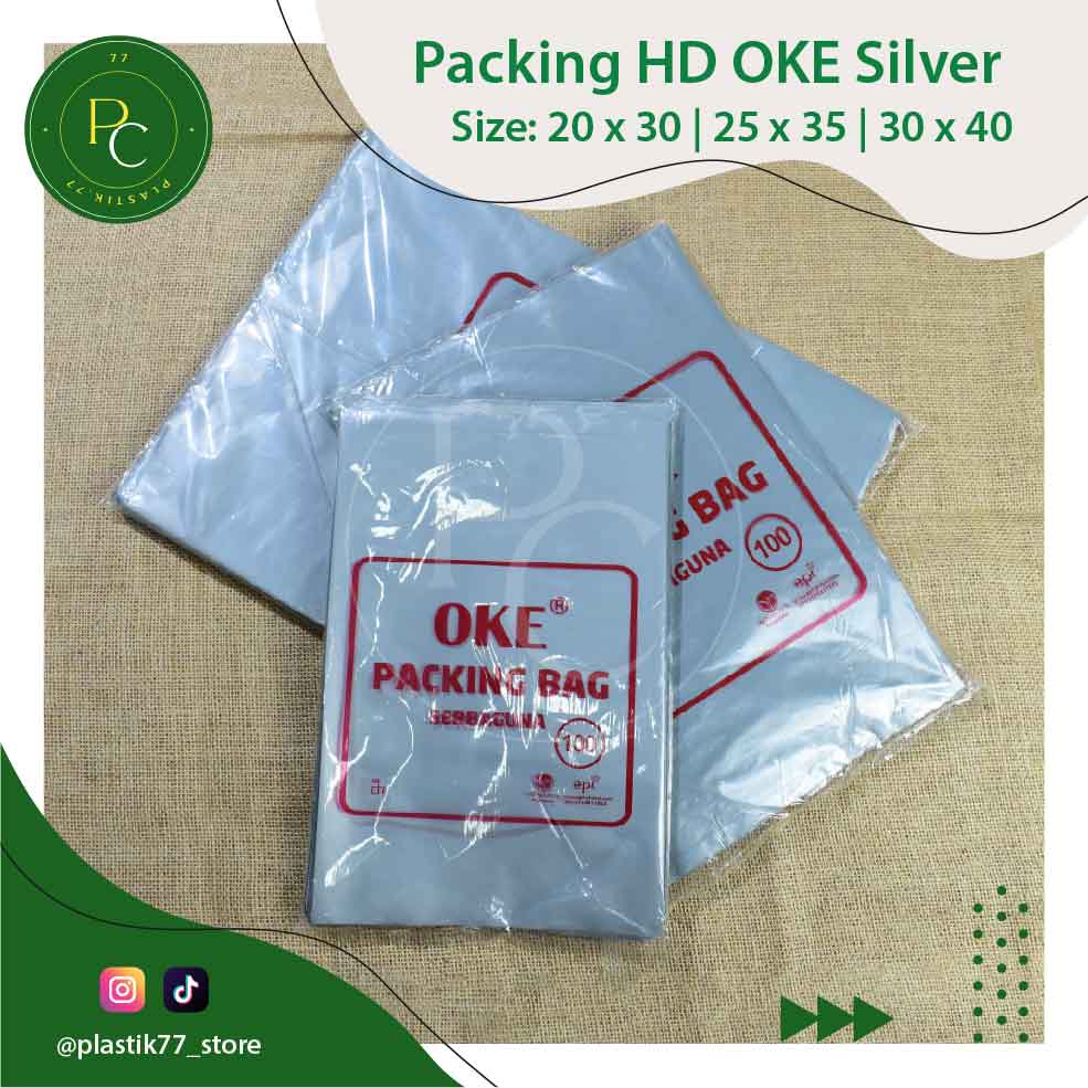 Jual Plastik Packing X Hd Oke Kantong Silver Grey Abu Shopee Indonesia