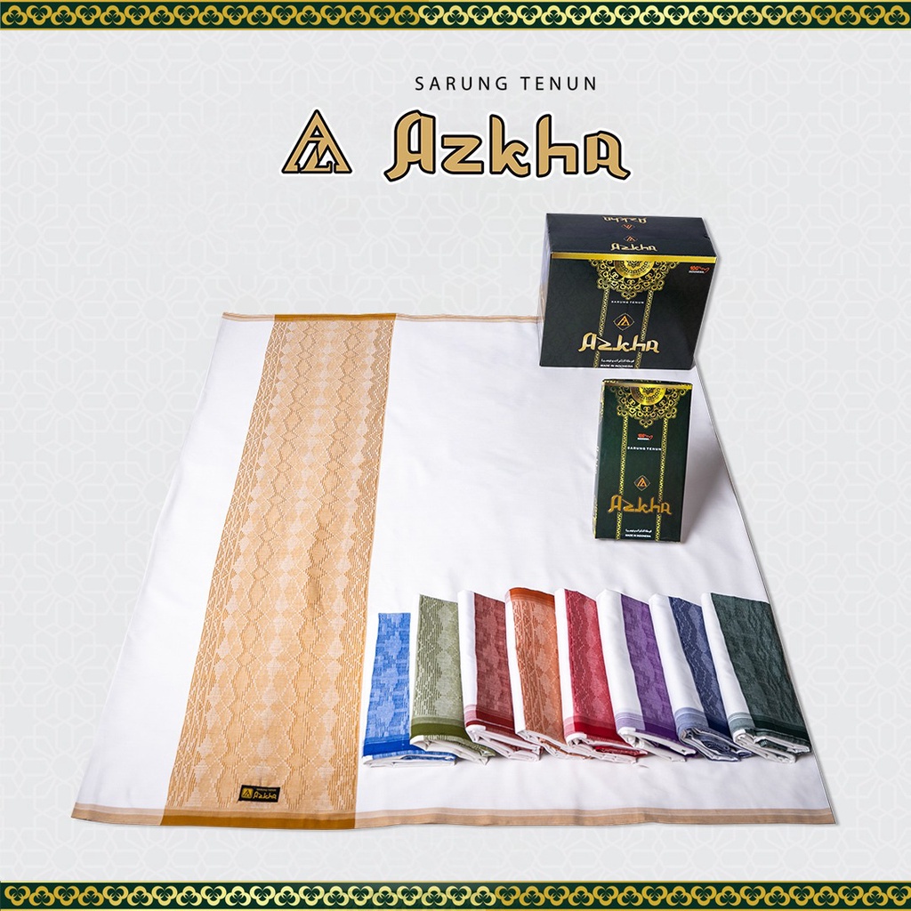 Jual Sarung Tenun Azkha Polos Putih Dobby / PP TUMPAL DOBBY | Shopee ...