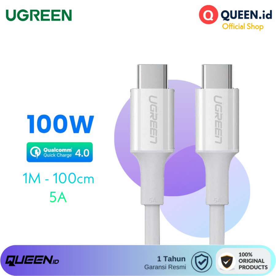 Jual Ugreen Kabel Data Charger Usb Type C To C M Cm A W Pd