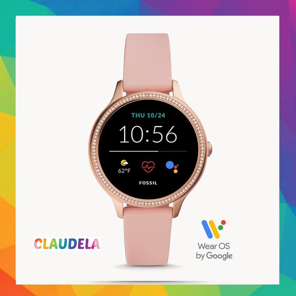 Jual FOSSIL Gen 5E Smartwatch Pink Blush Silicone Strap FTW6066 Sealed Box Shopee Indonesia